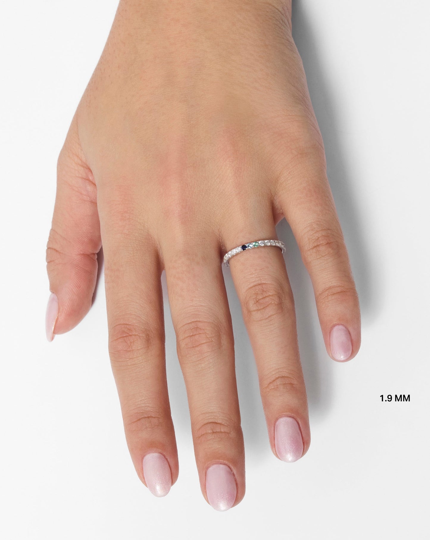 1.9 mm Personalized Perfect Pavé Diamond Ring