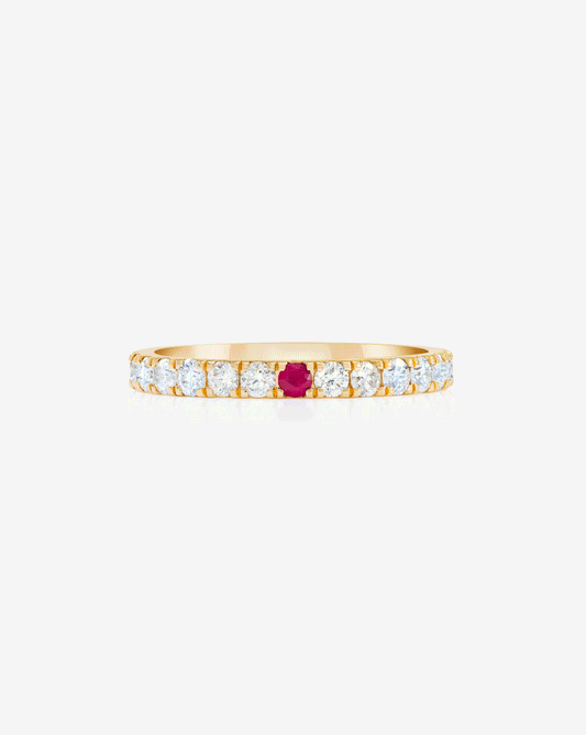 2.5 mm Personalized Classic Diamond Ring
