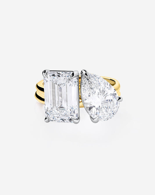 5.19 Emerald & Pear Lab Diamond in Whisper Thin® Duet