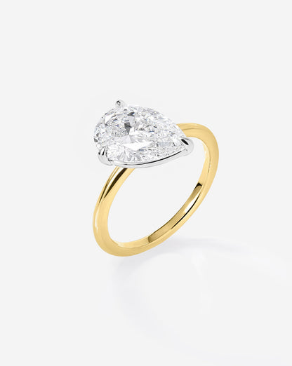 5.19 Emerald & Pear Lab Diamond in Whisper Thin® Duet