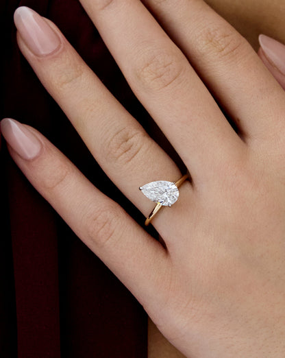 5.19 Emerald & Pear Lab Diamond in Whisper Thin® Duet