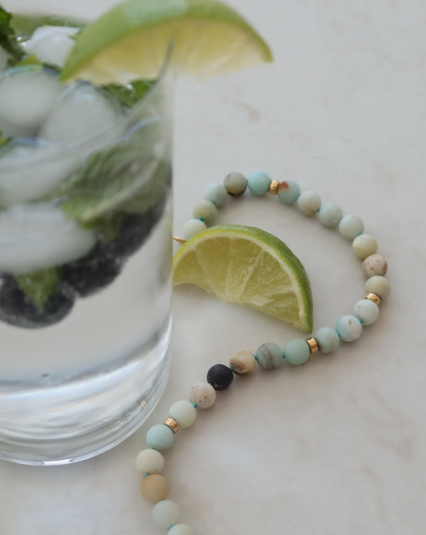 Amazonite Bead Necklace