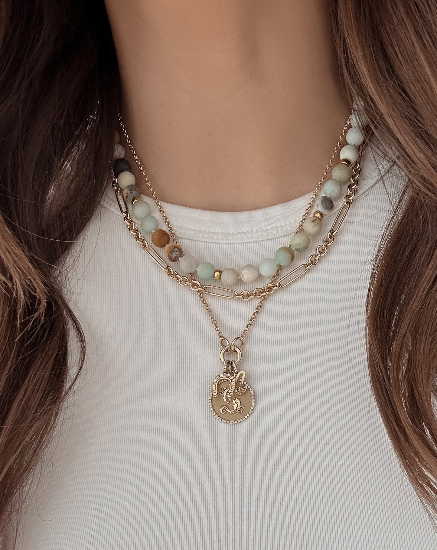 Amazonite Bead Necklace