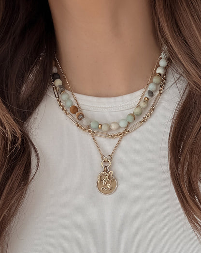 Amazonite Bead Necklace