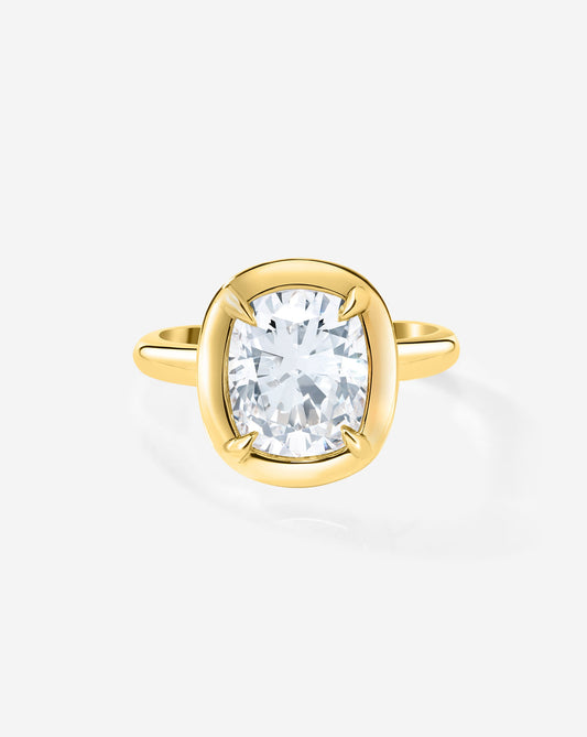 3.02 Cushion Lab Diamond in Cloud Bezel