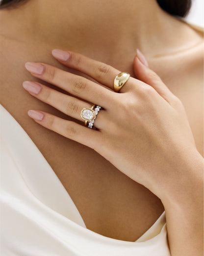 3.02 Cushion Lab Diamond in Cloud Bezel