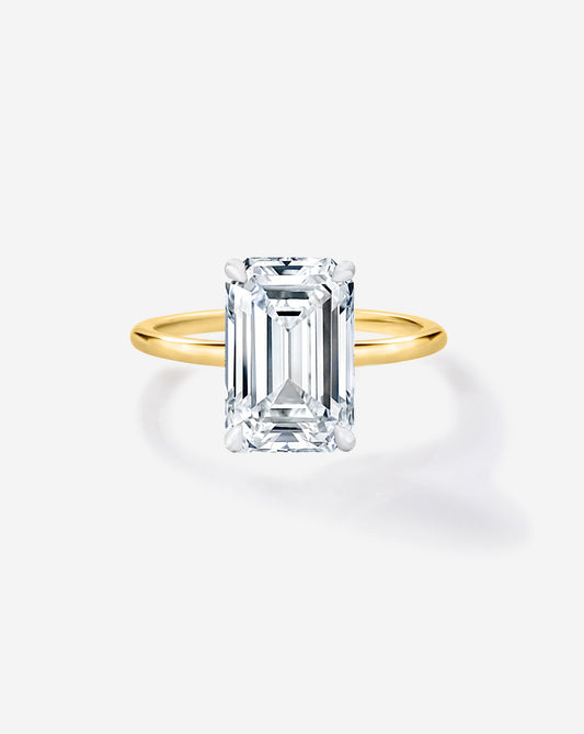 2.52 Emerald Lab Diamond in Whisper Thin® Hidden Halo