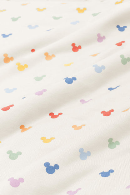 Flutter Sleeve Romper in Pastel Mickey Mouse