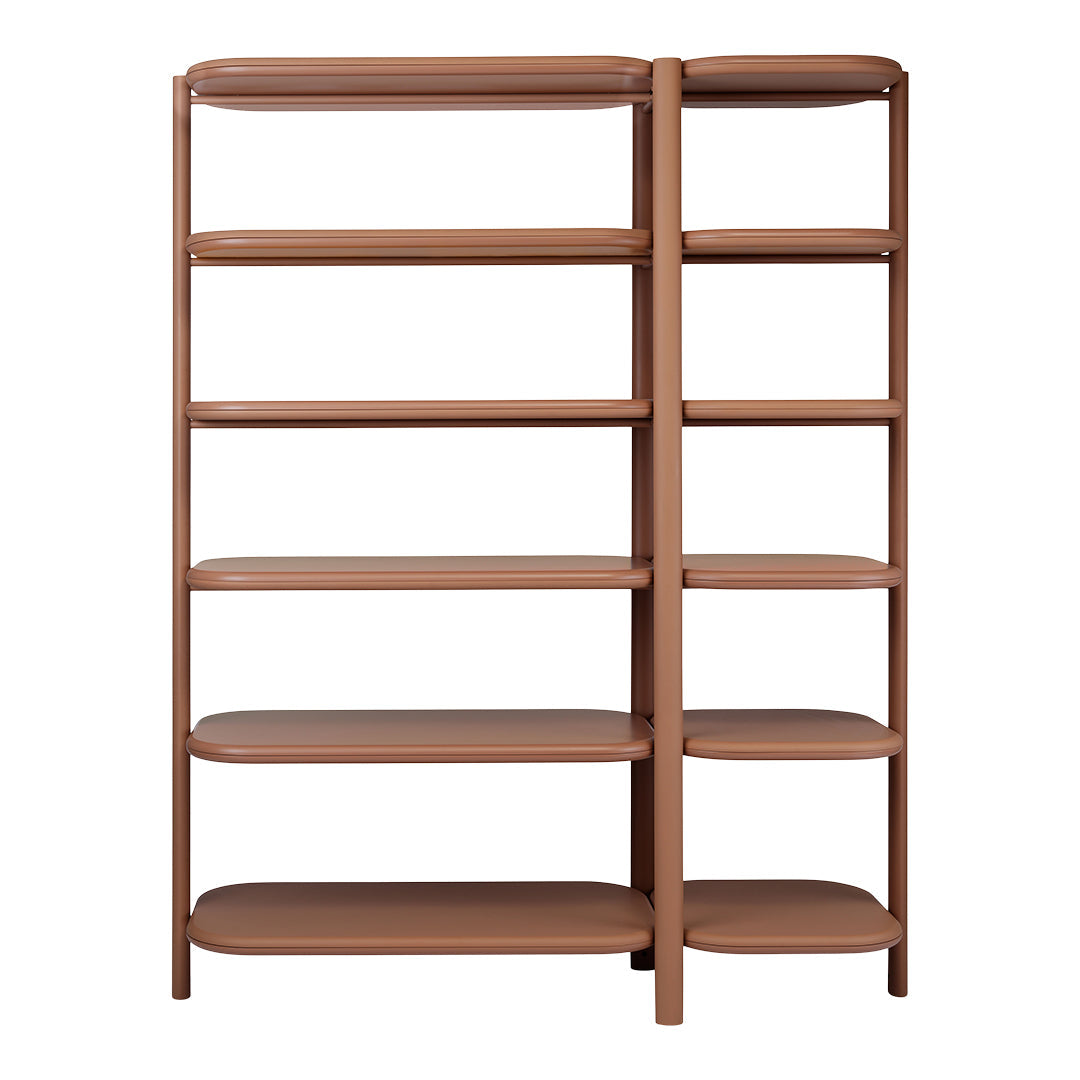 Anam Freestanding Bookcase - Fabric Coated Shelf