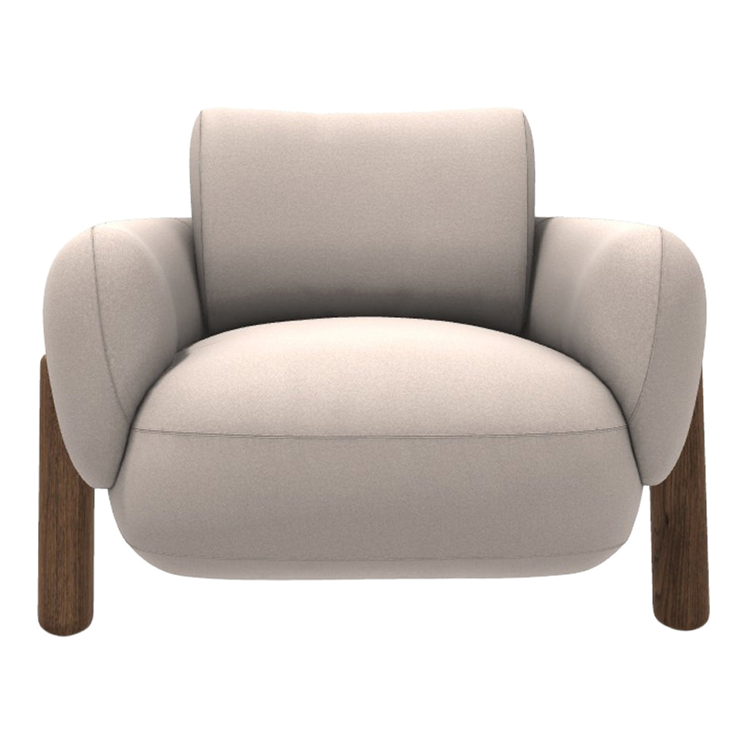 Anam Lounge Chair - Wood Legs