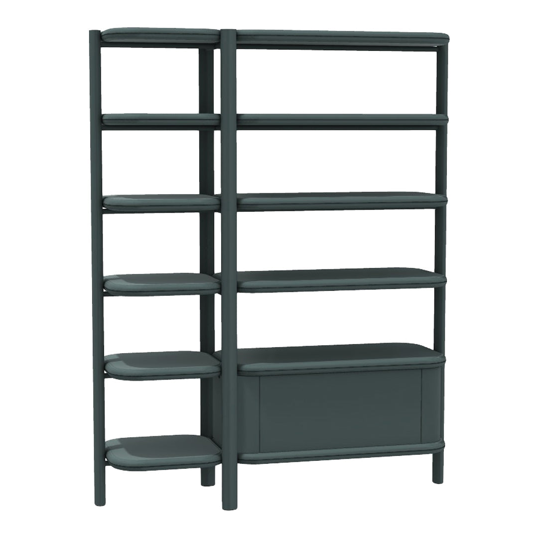 Anam Freestanding Bookcase - Fabric Coated Shelf