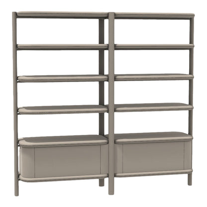Anam Freestanding Bookcase - Fabric Coated Shelf