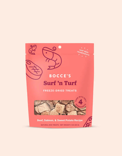 Bocce's Surf 'n Turf Freeze-Dried Treats
