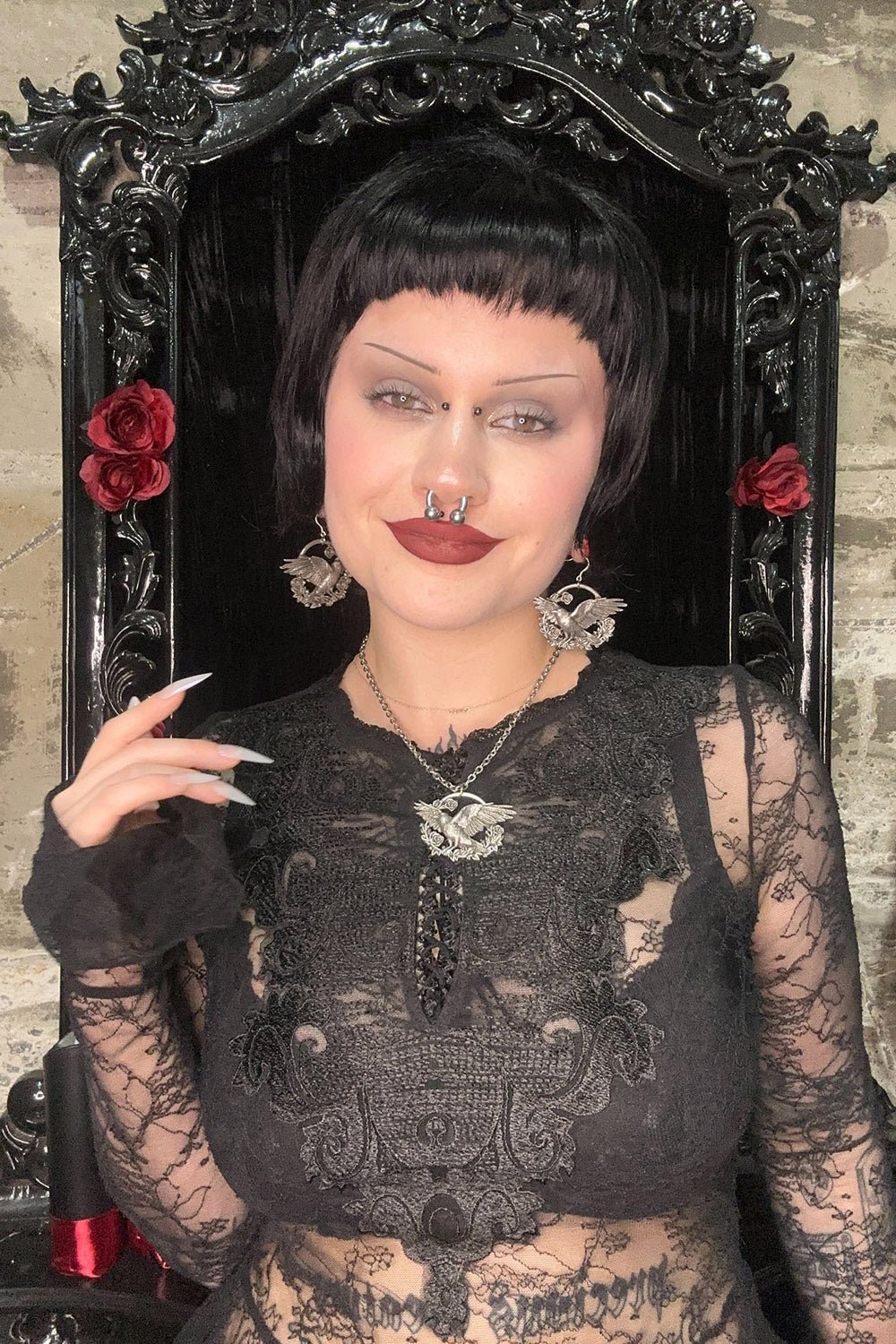 A Murder in the Roses Earrings
