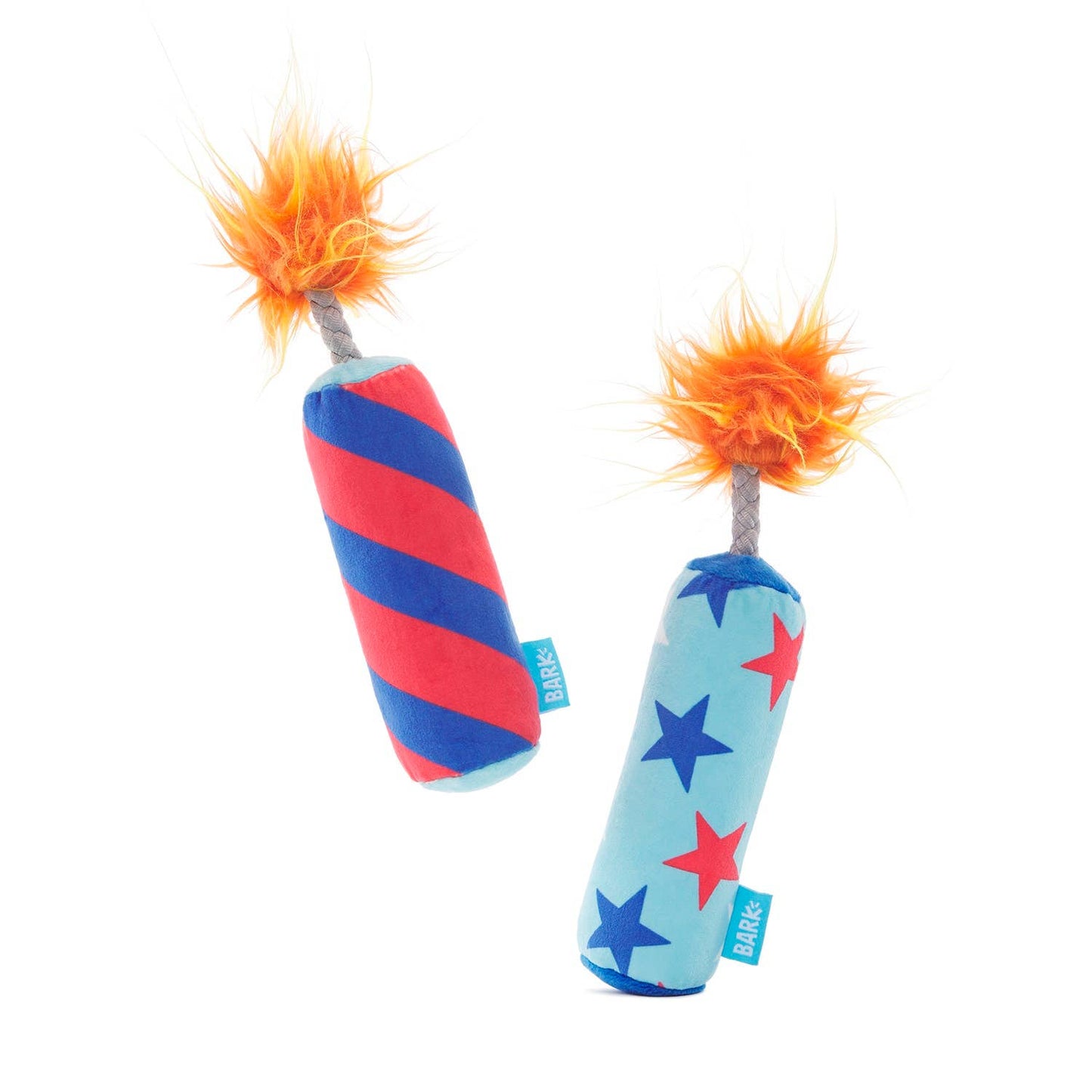 Pet Palette Distribution - BARK Pup-Pup Fireworks Fourth of July Plush Dog Toy Small