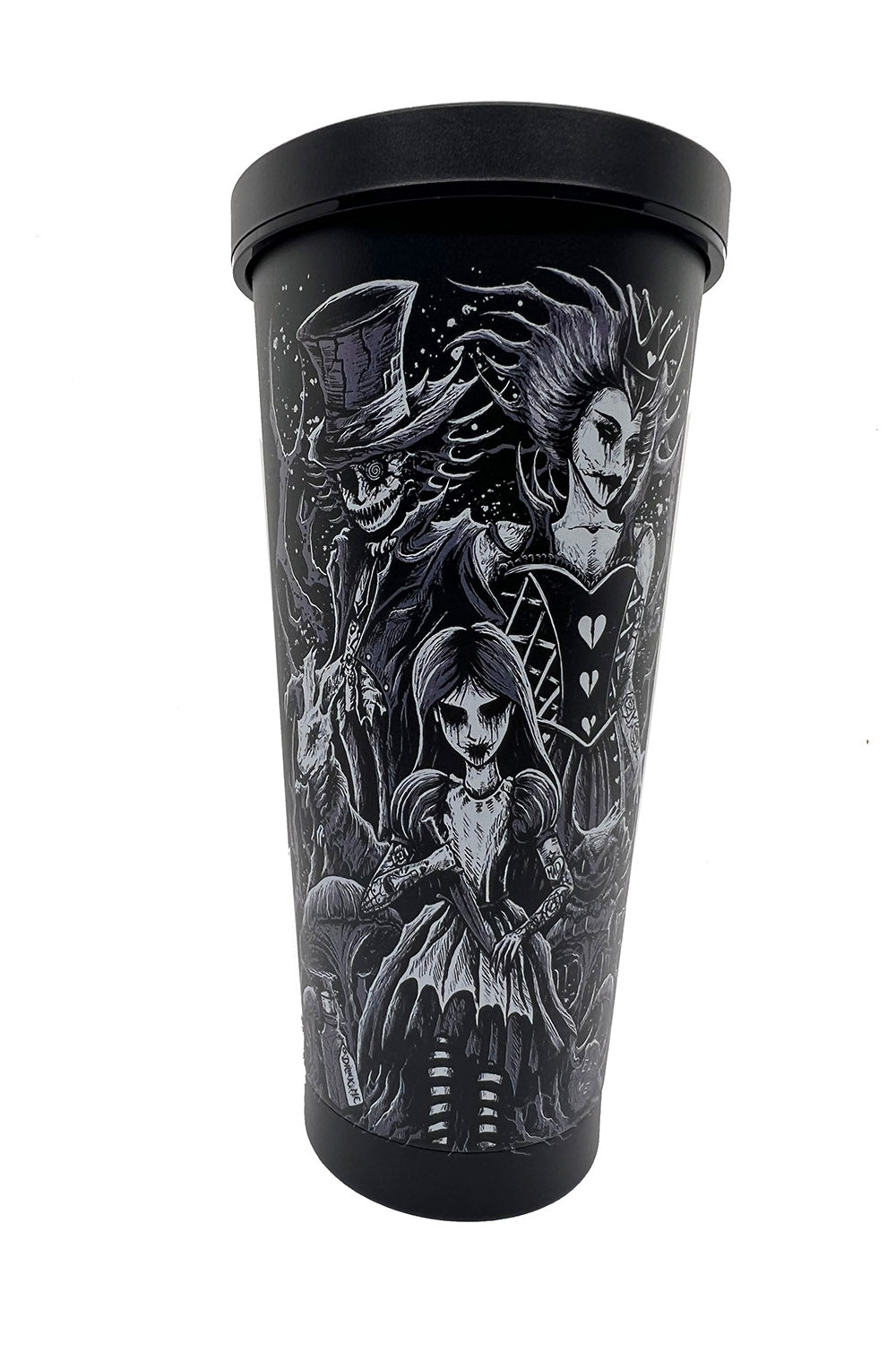 Alice in Wonderland Cold Brew Tumbler with Straw