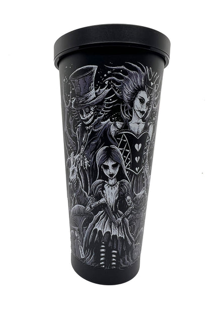 Alice in Wonderland Cold Brew Tumbler with Straw