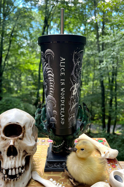 Alice in Wonderland Cold Brew Tumbler with Straw