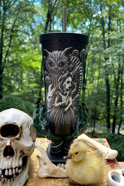 Alice in Wonderland Cold Brew Tumbler with Straw
