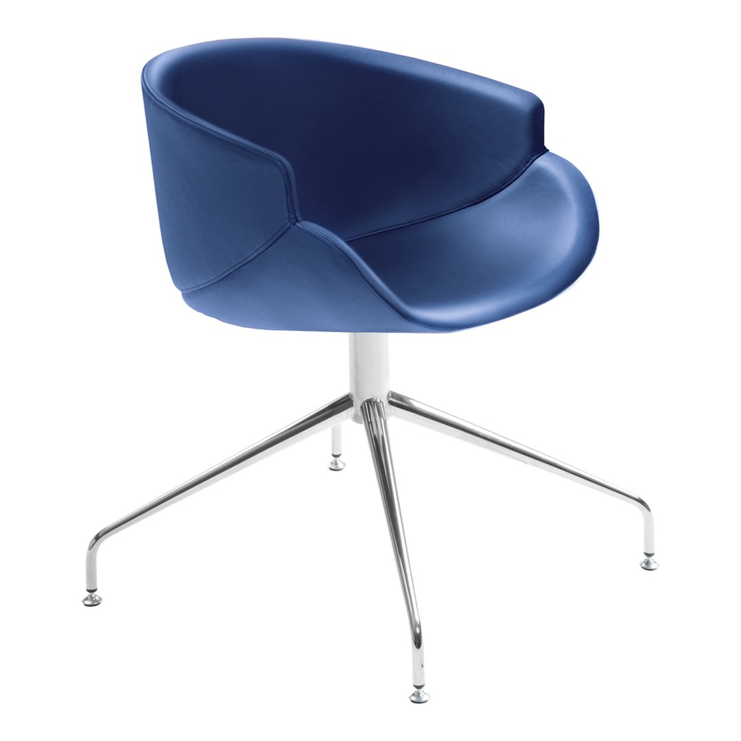 Bix Armchair - 4-Star Swivel Base - Upholstered
