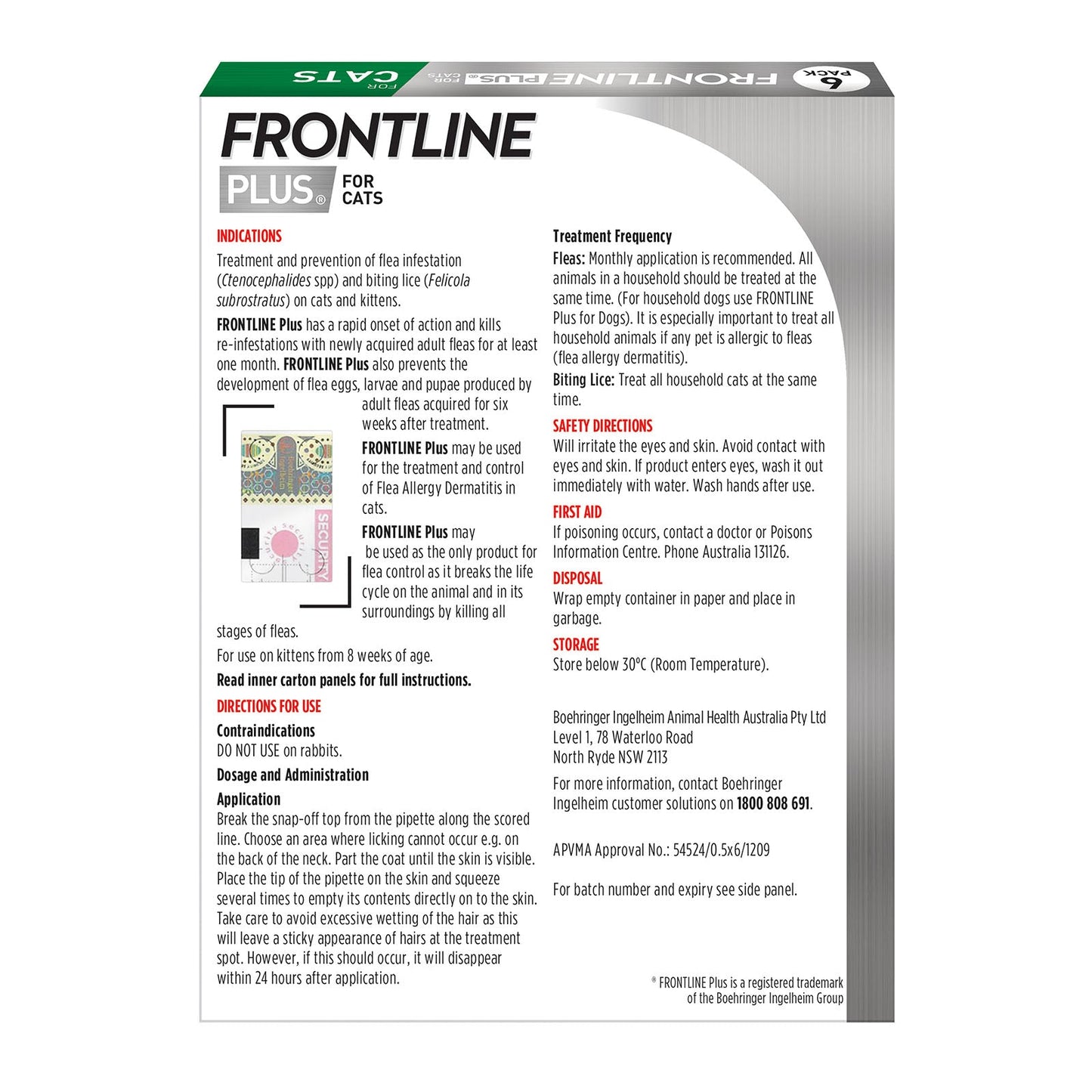 Frontline - Plus For Cats