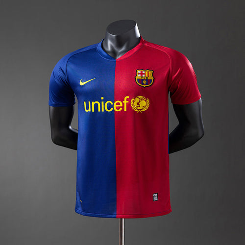 Barcelona 08/09 Home Player Version Retro Jersey