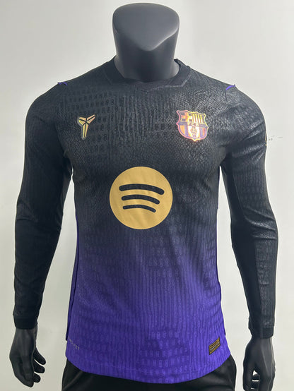 Barcelona Away Kit Purple Player Version Long Sleeves 2026-27