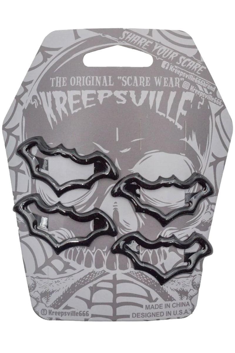 Bat Snap Hair Clips [BLACK]