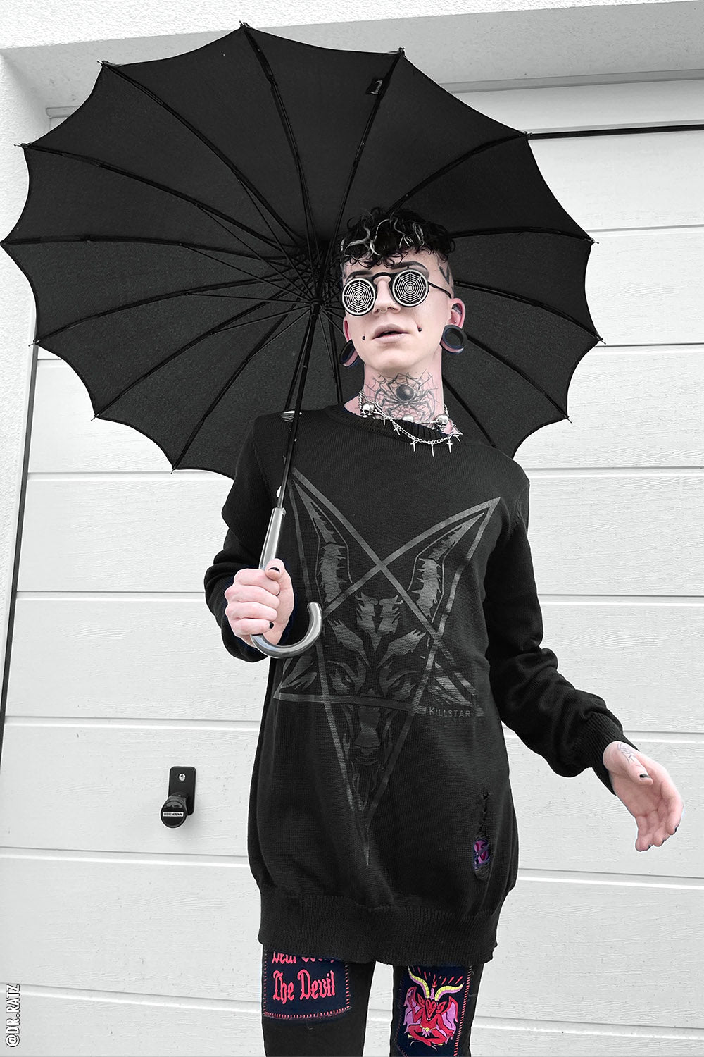 Batwing Pagoda Umbrella [MIDNIGHT BLACK]