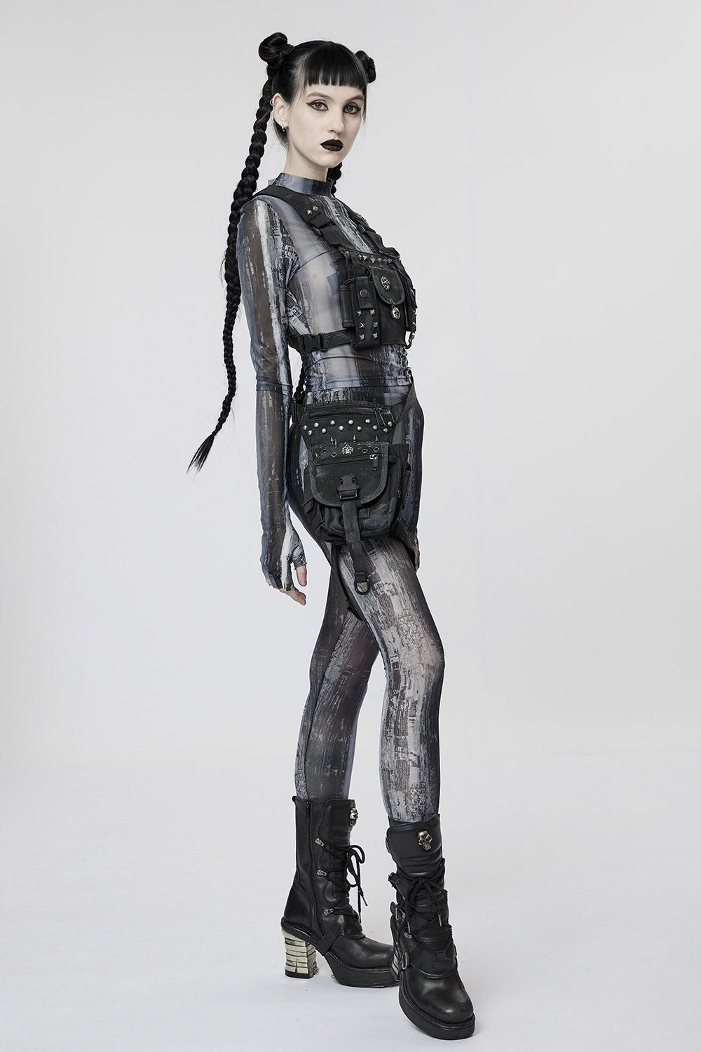 Black Apocalypse Chest Harness Bag