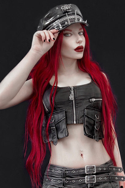 Black Battle Spiked Hat