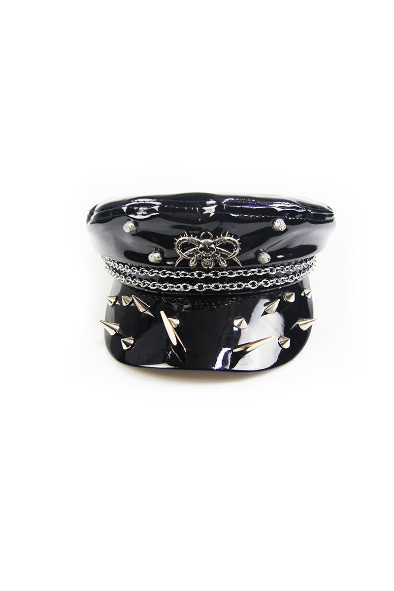 Black Battle Spiked Hat