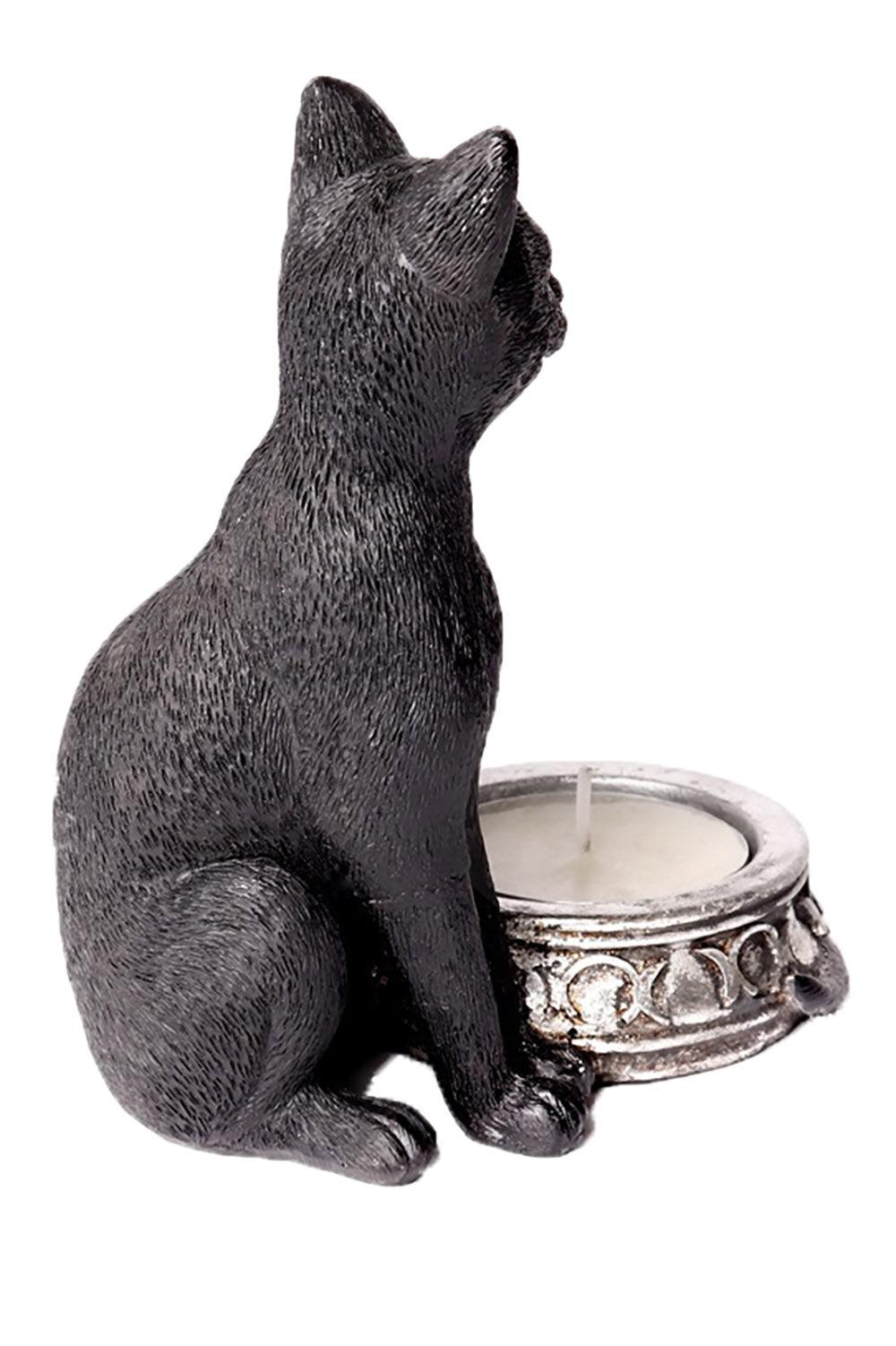 Black Cat Tea Light Candle Holder