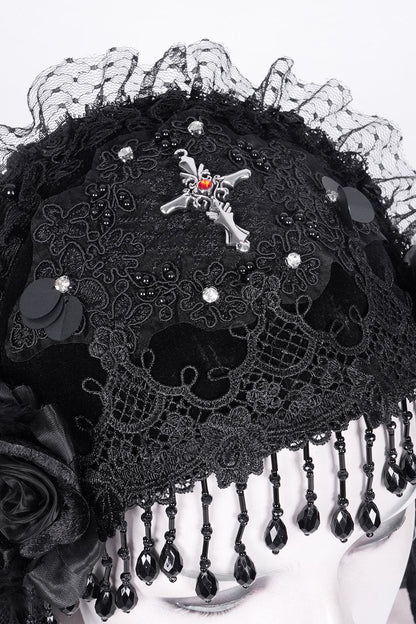 Black Madonna Long Gothic Veil