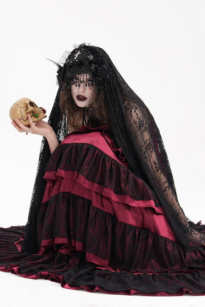 Black Madonna Long Gothic Veil