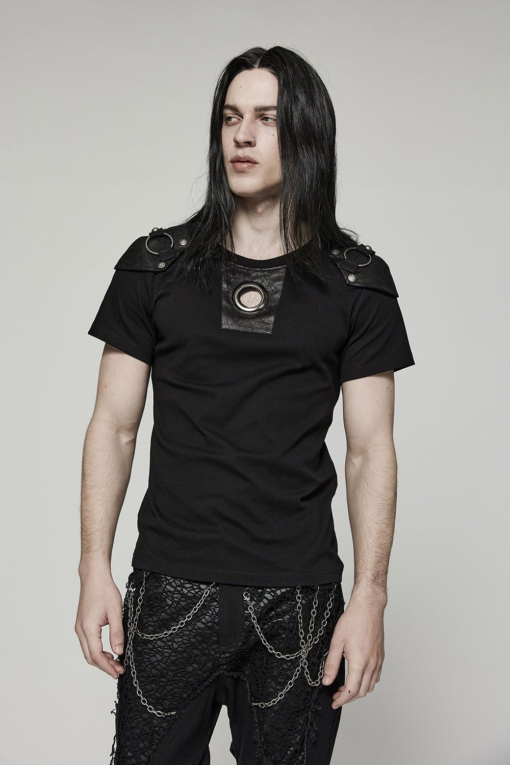 Black Metal Distressed Top