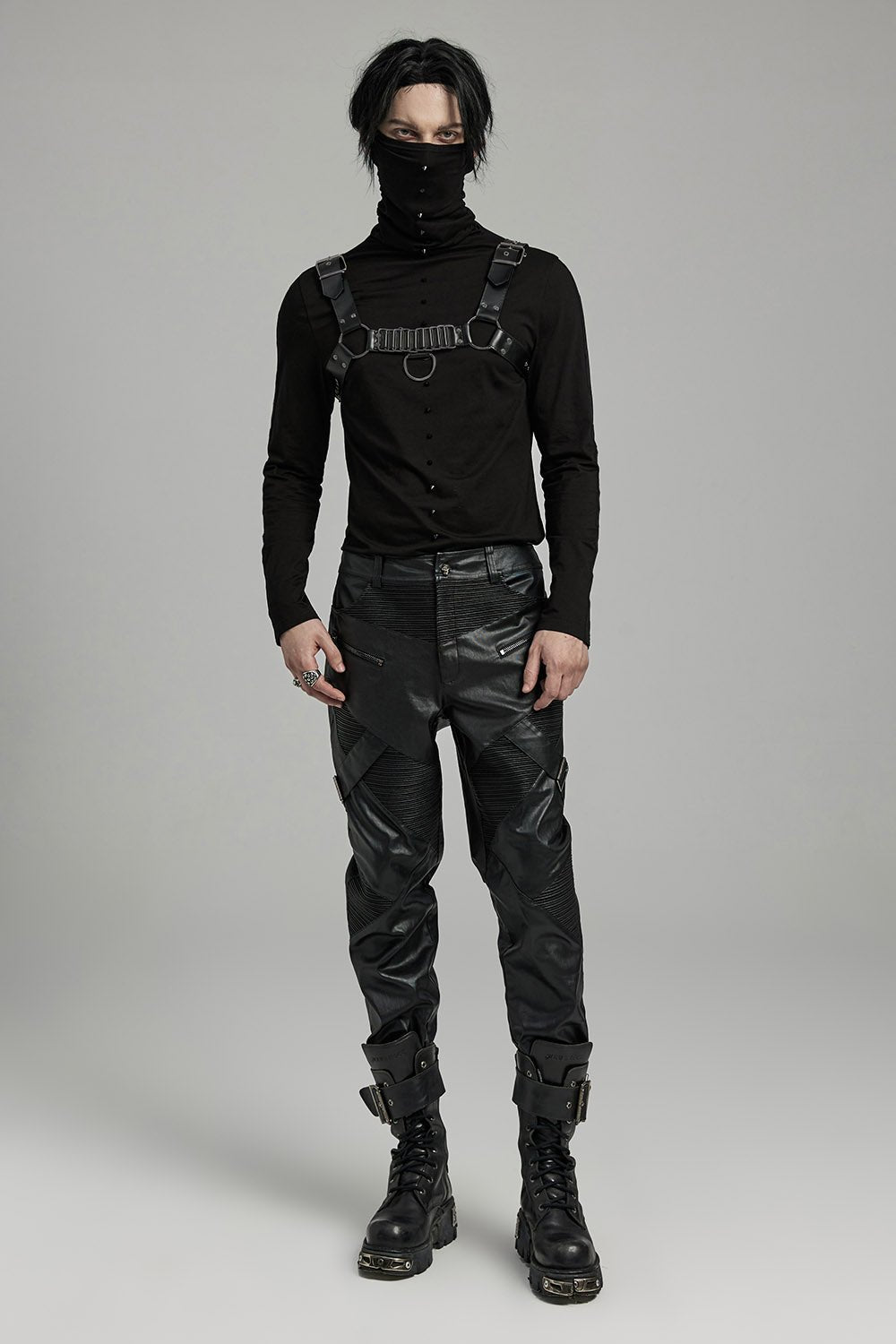 Black Oath O-Ring Chest Harness
