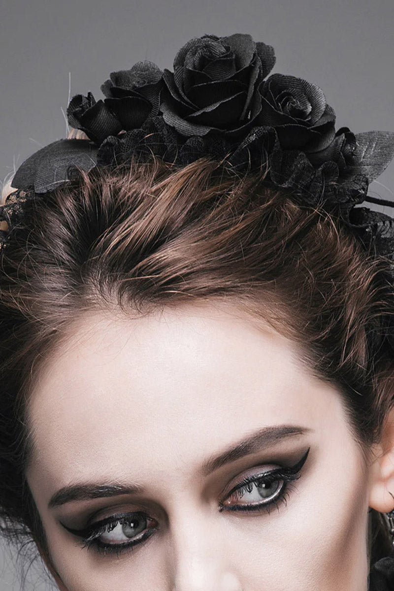 Black Rose Headband