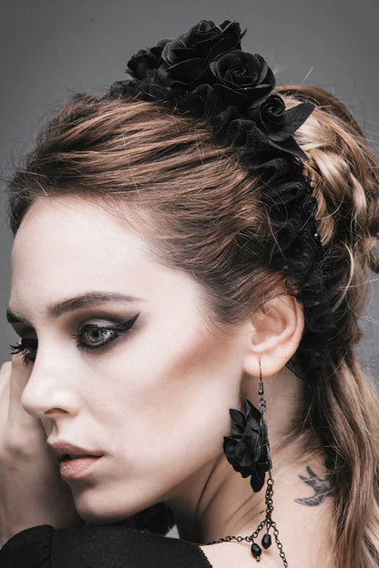 Black Rose Headband