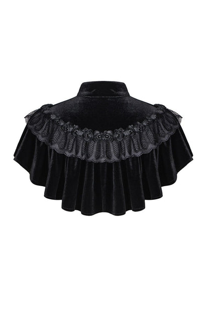 Black Seance Velvet Cape