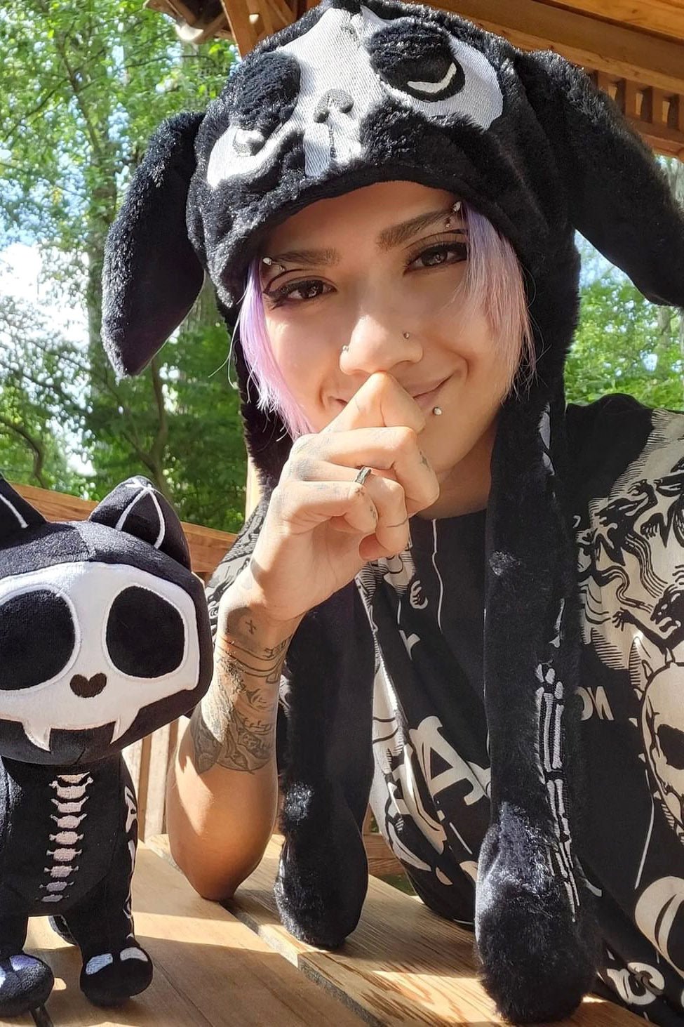 Bone Bunny Hat [BLACK]