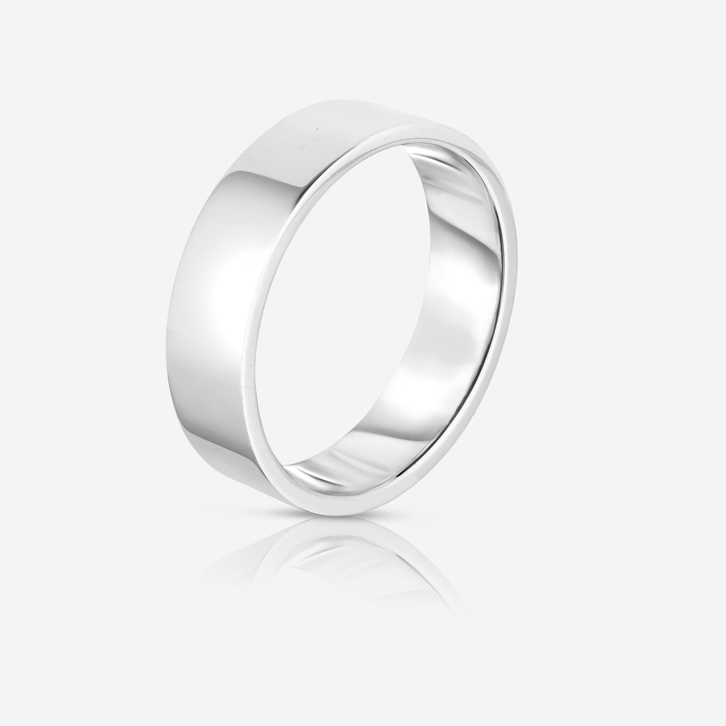 6 mm Flat Wedding Band