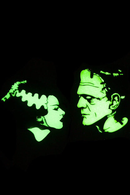 Bride Of Frankenstein & Frankenstein We Belong Dead Enamel Pin Set