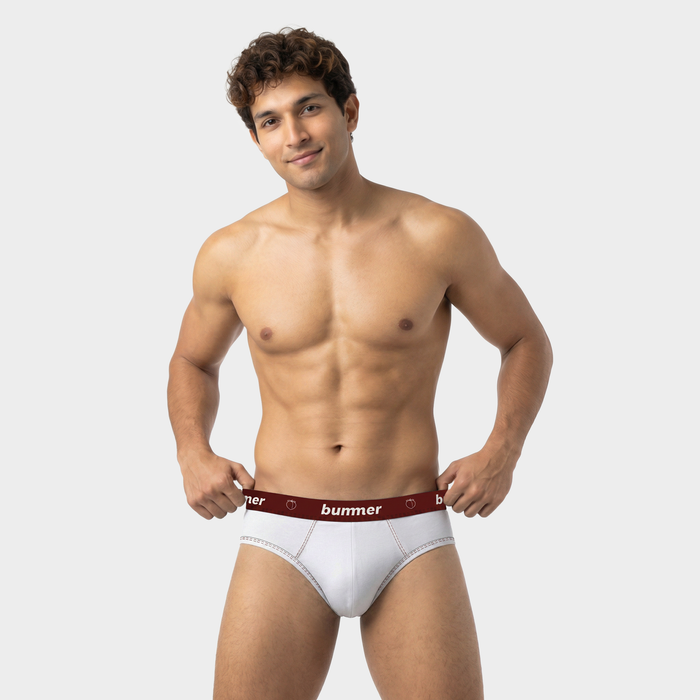 Brief & Boy Short Matching Set - Blanc