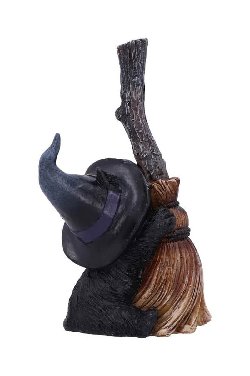 Broom Guard Black Cat Statue