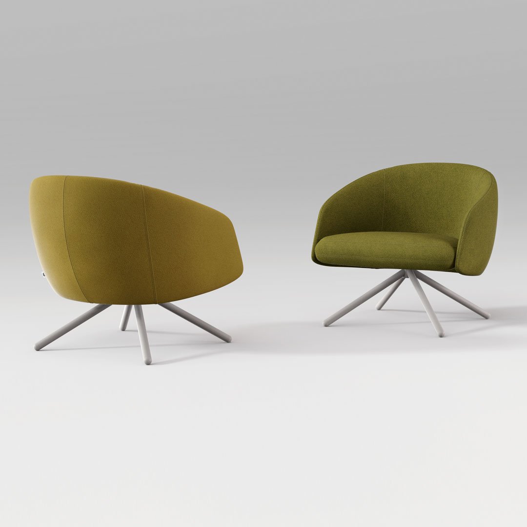 Bonny Lounge Chair - Swivel Base