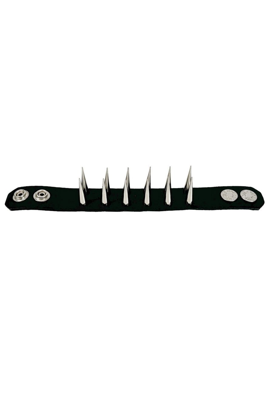 Cadaverous Cone Sharp Spike Cuff Bracelet