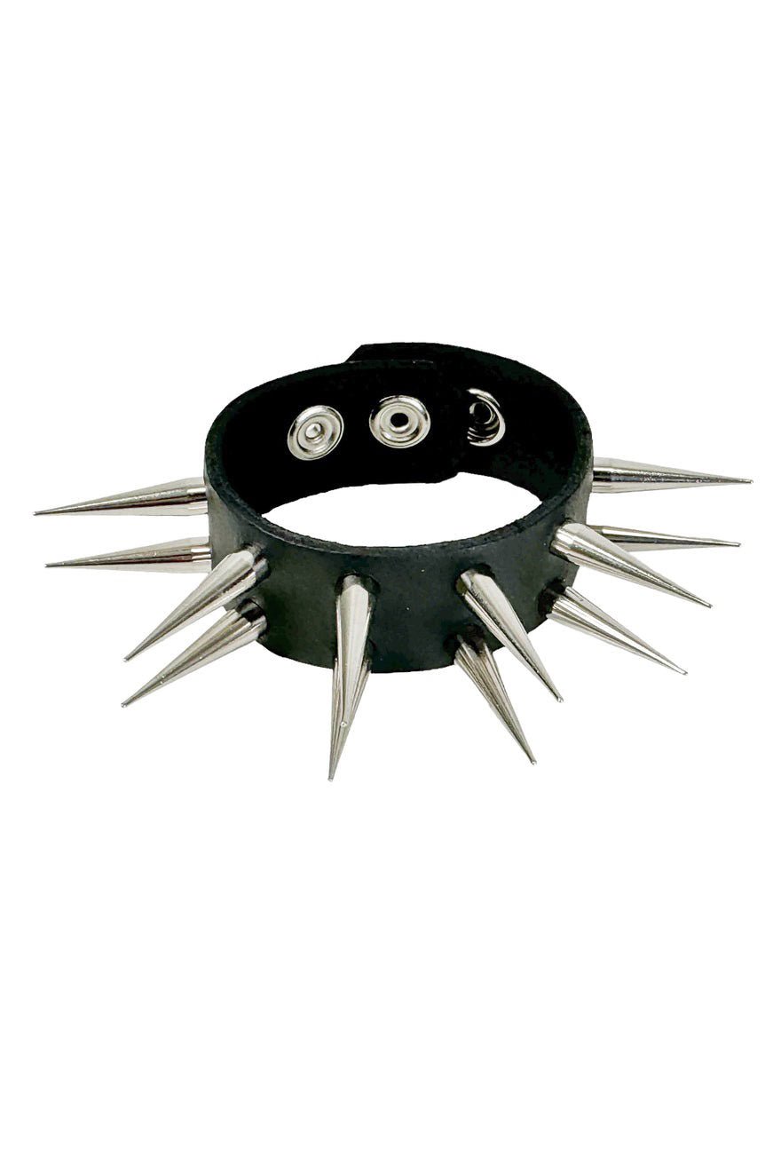 Cadaverous Cone Sharp Spike Cuff Bracelet