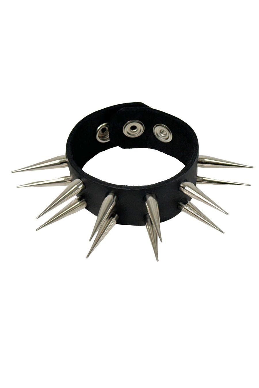Cadaverous Cone Sharp Spike Cuff Bracelet