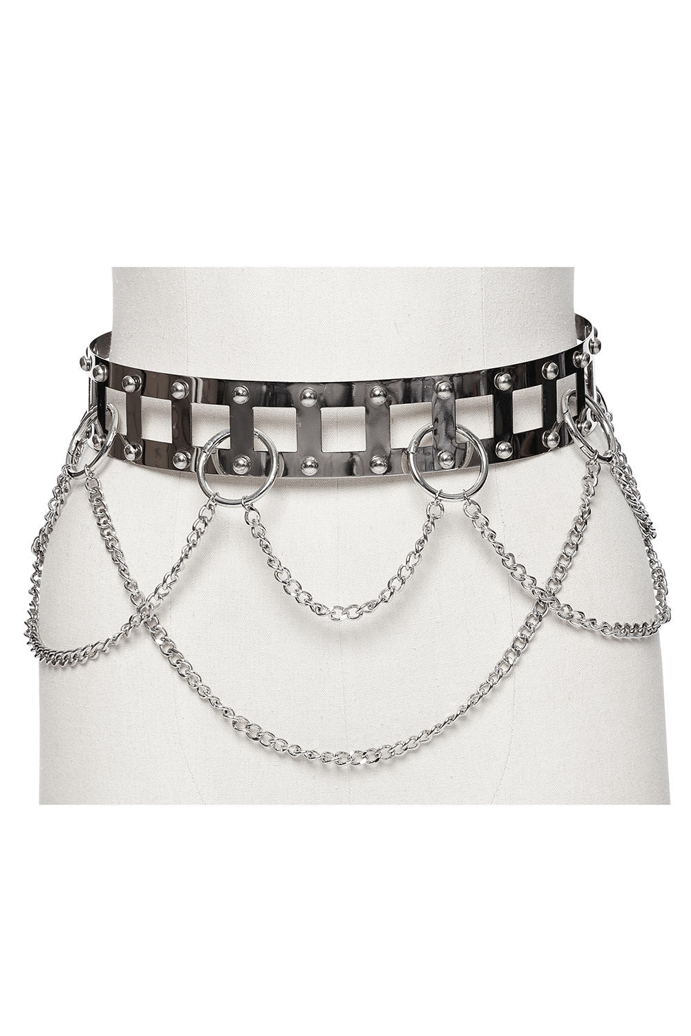 Caged Punk Chain Belt